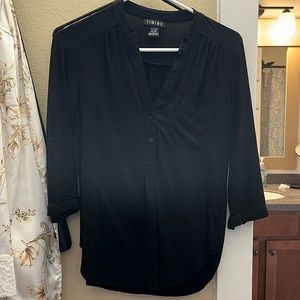 Timing Black Blouse